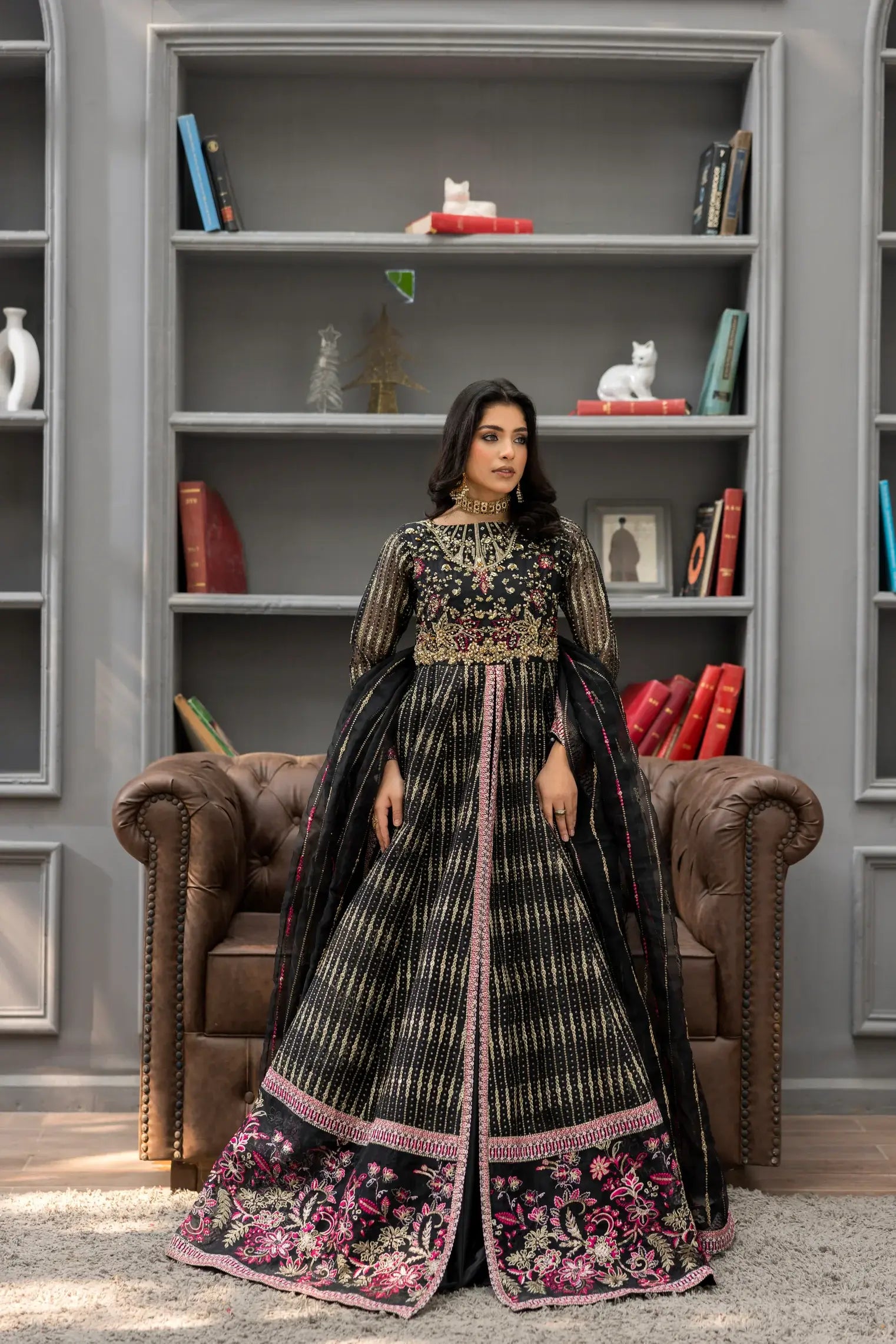 Embroidered Organza SL908-11 (Ready to Wear)