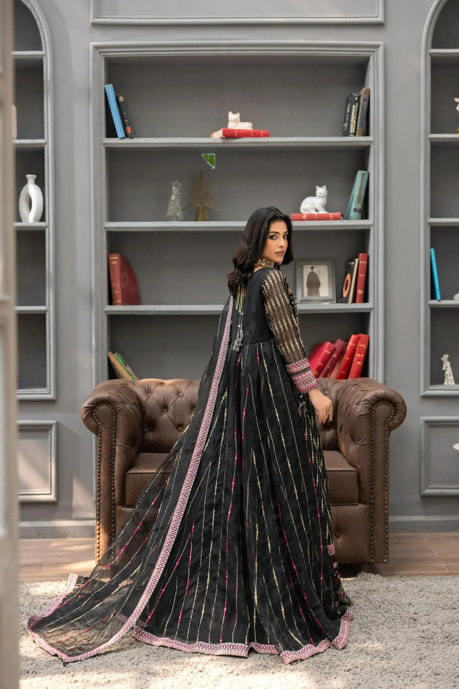 Embroidered Organza SL908-11 (Ready to Wear)