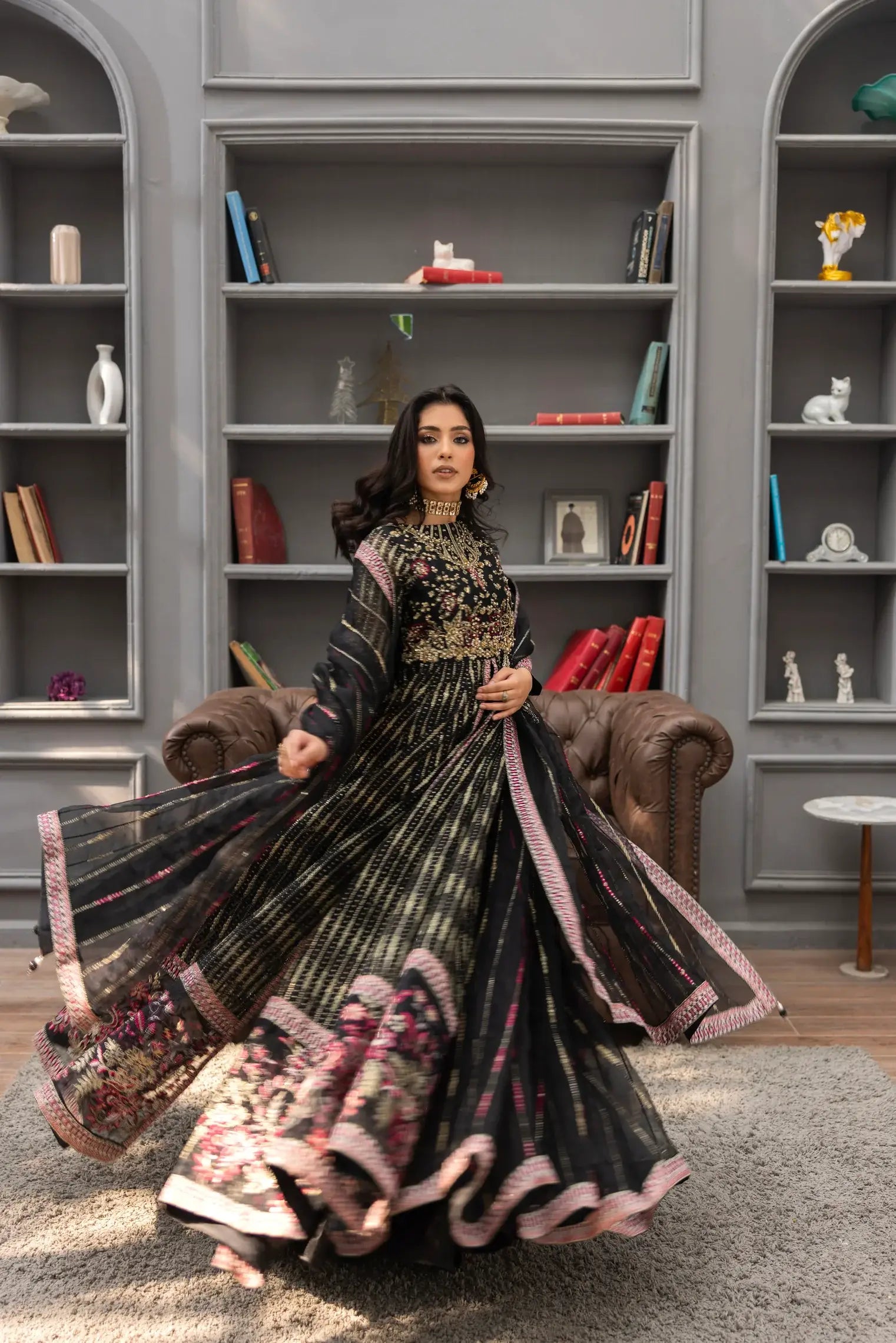 Embroidered Organza SL908-11 (Ready to Wear)