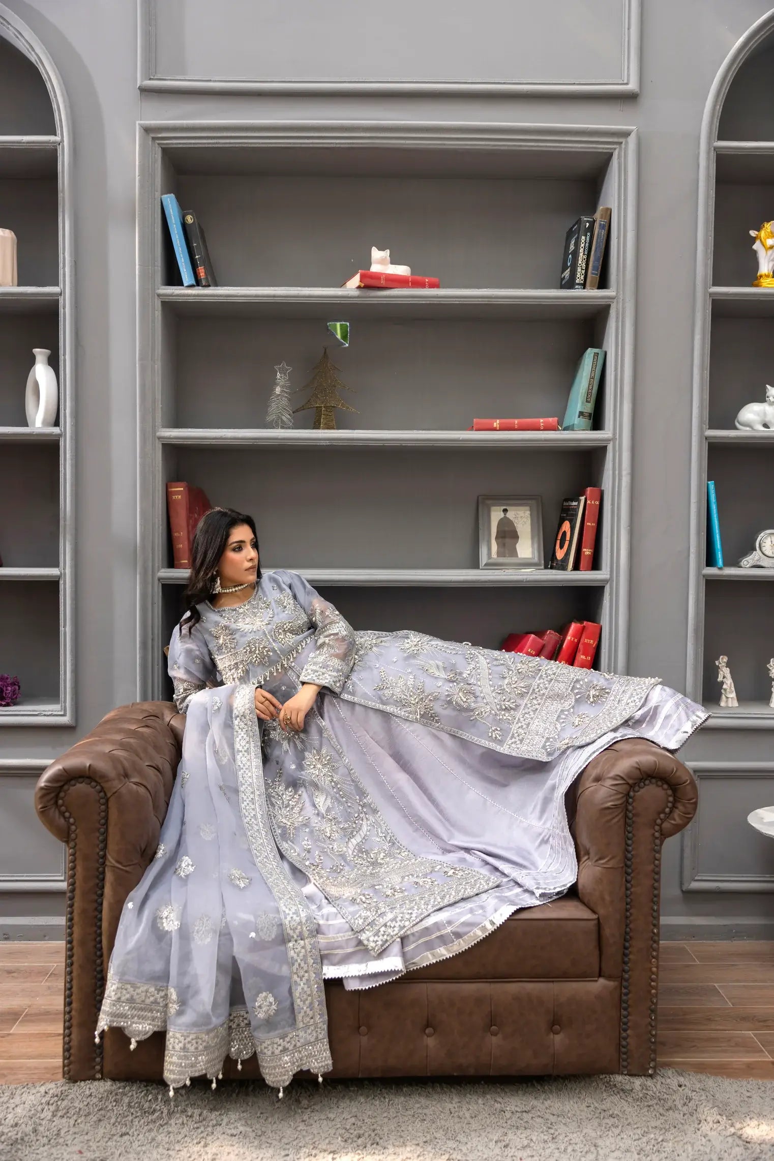 Embroidered Organza SL907-10 (Ready to Wear)