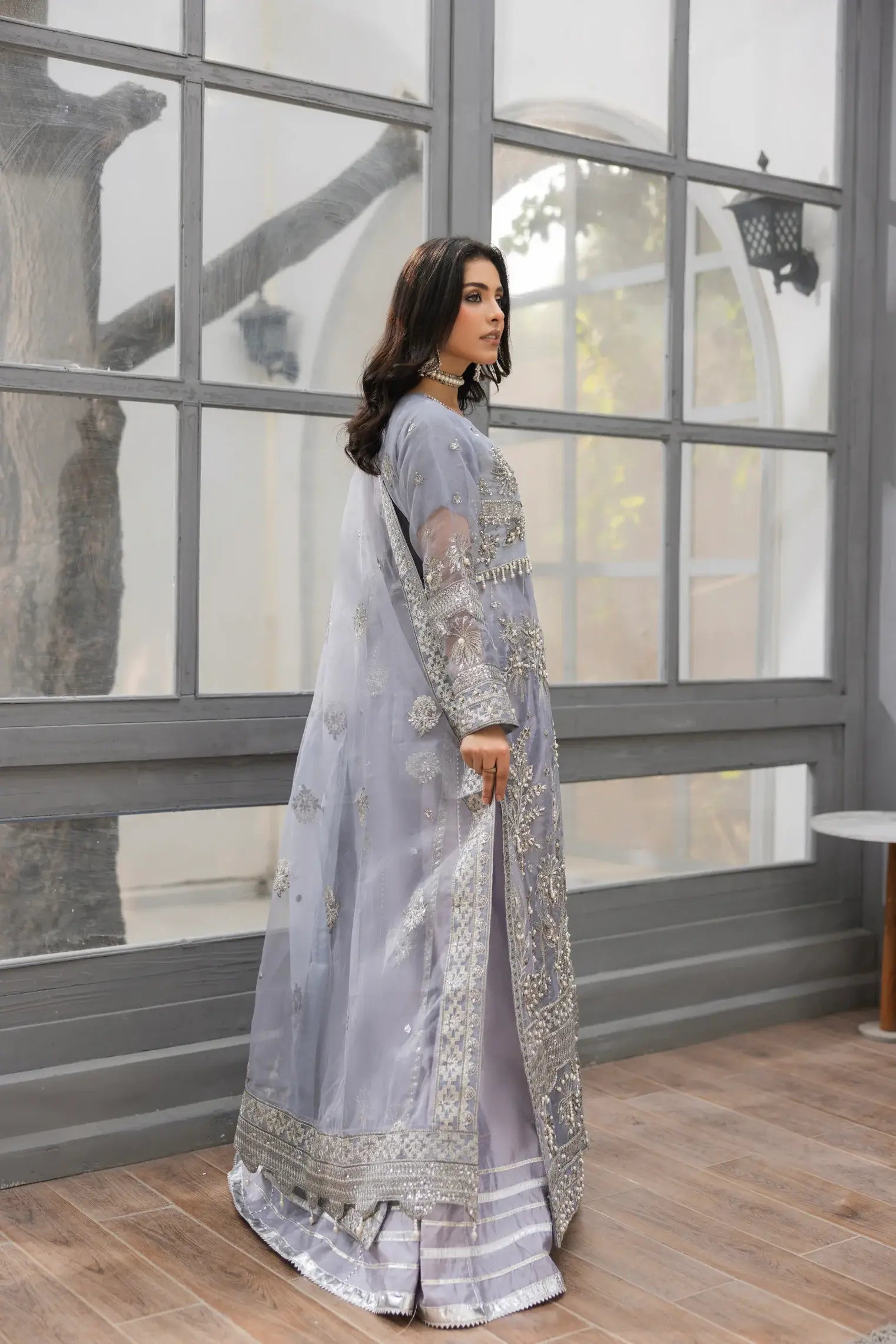 Embroidered Organza SL907-10 (Ready to Wear)