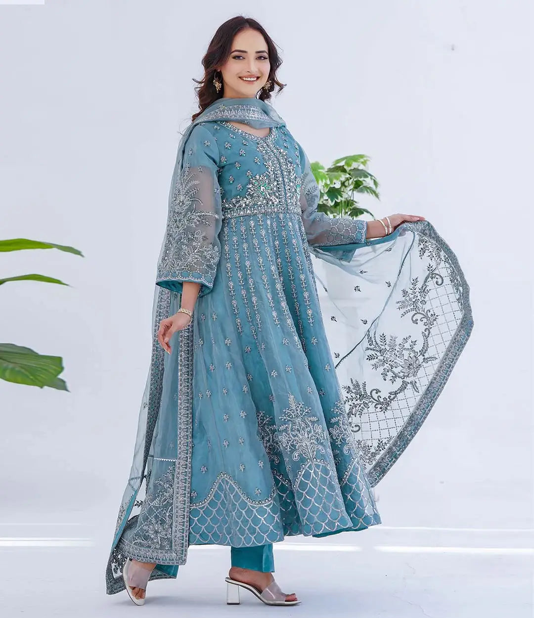 Embroidered 3-Piece SL909-12 (Ready to Wear)