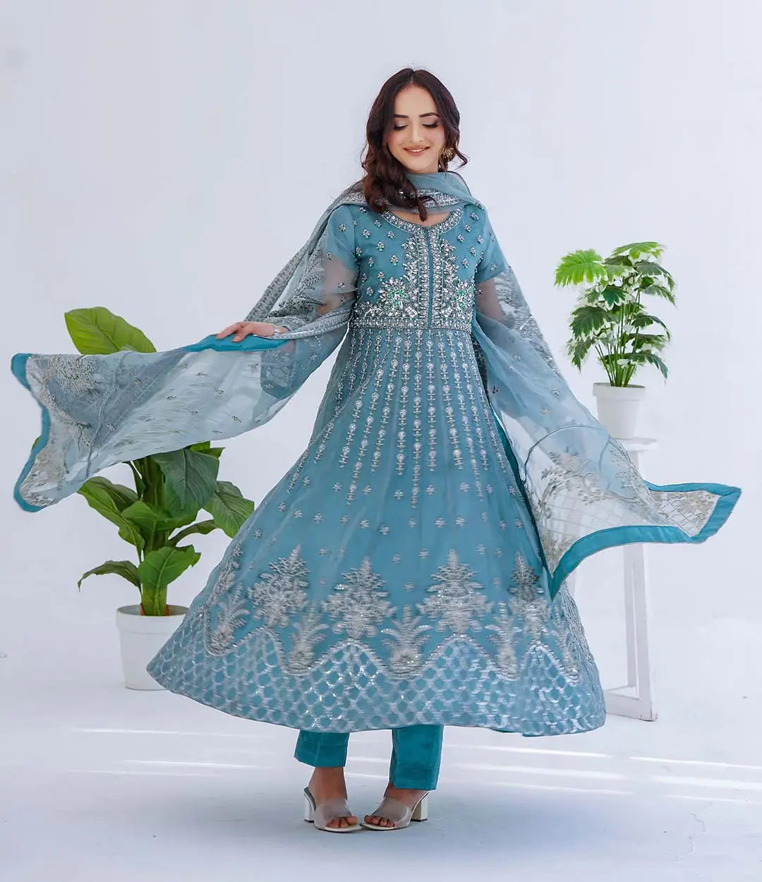 Embroidered 3-Piece SL909-12 (Ready to Wear)