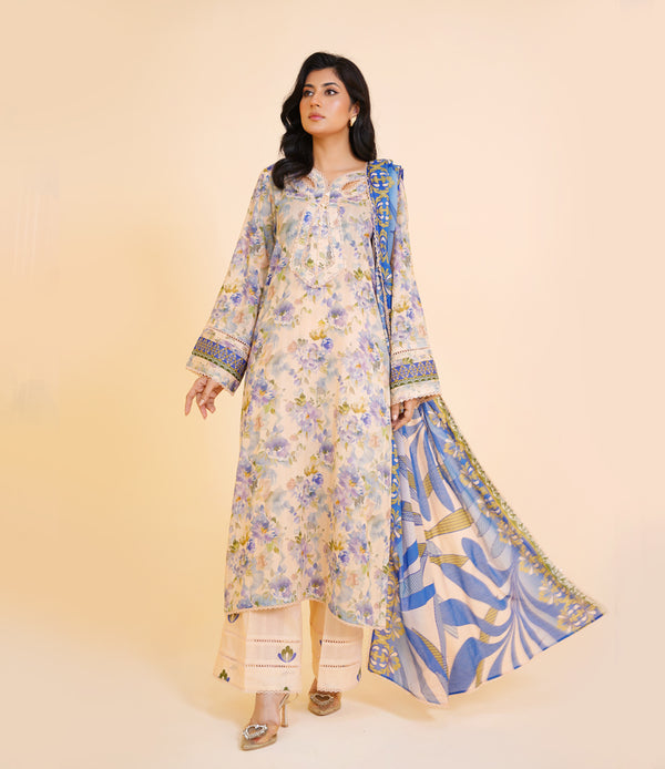 3 Piece Unstitched | JJ173