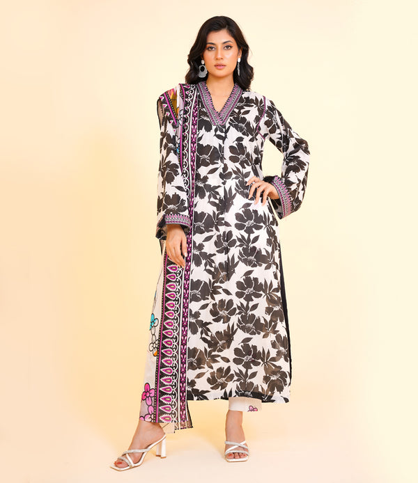 3 Piece Unstitched | JJ176
