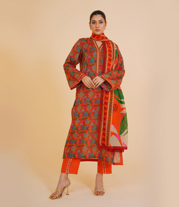 3 Piece Unstitched | JJ181
