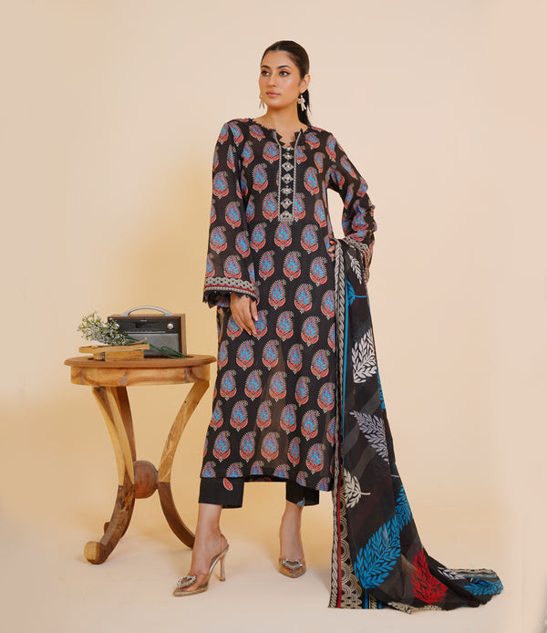 3 Piece Unstitched | JJ184