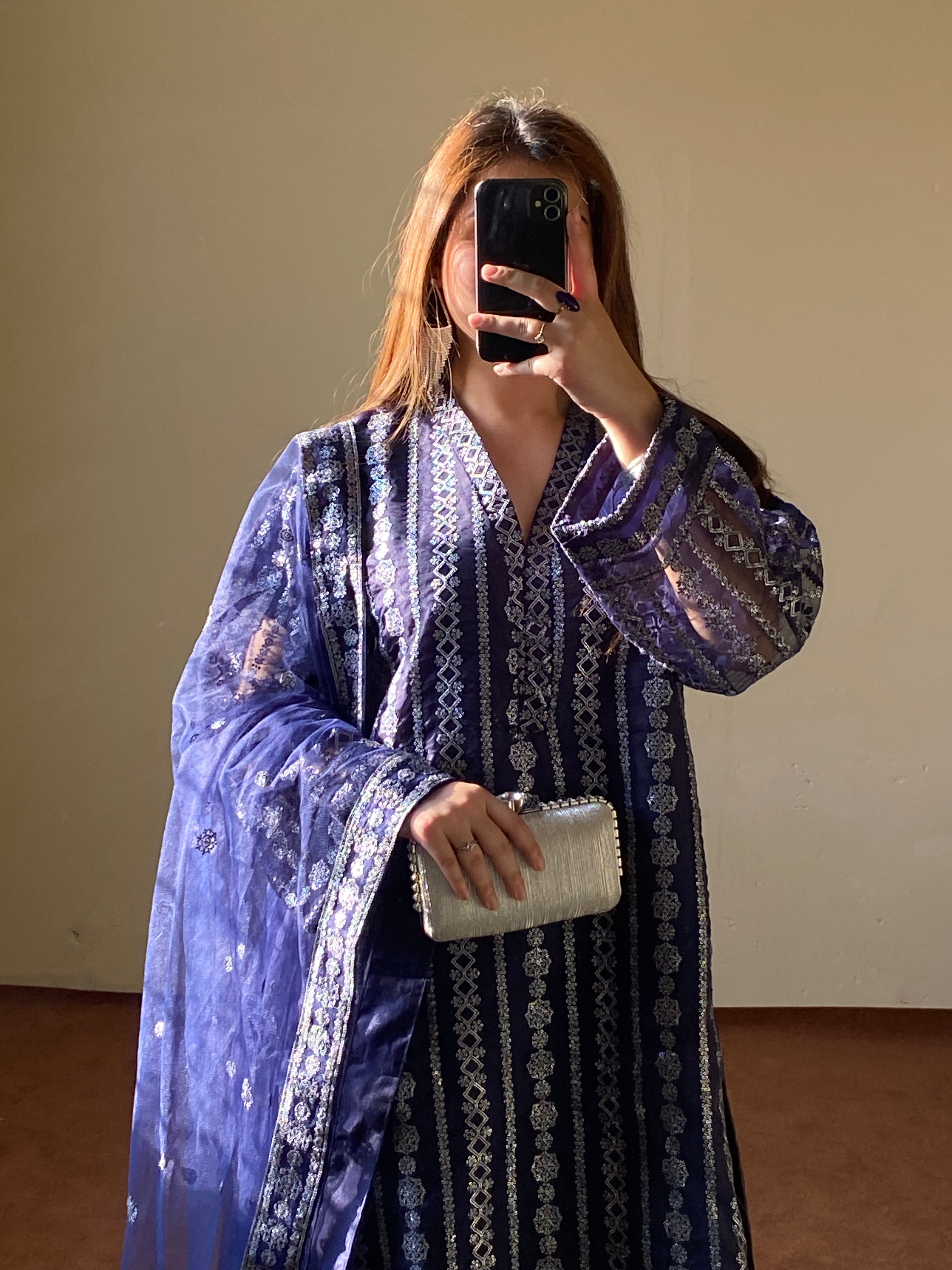 3-PC Embroidered  SLA-1-0094 (Ready to Wear)