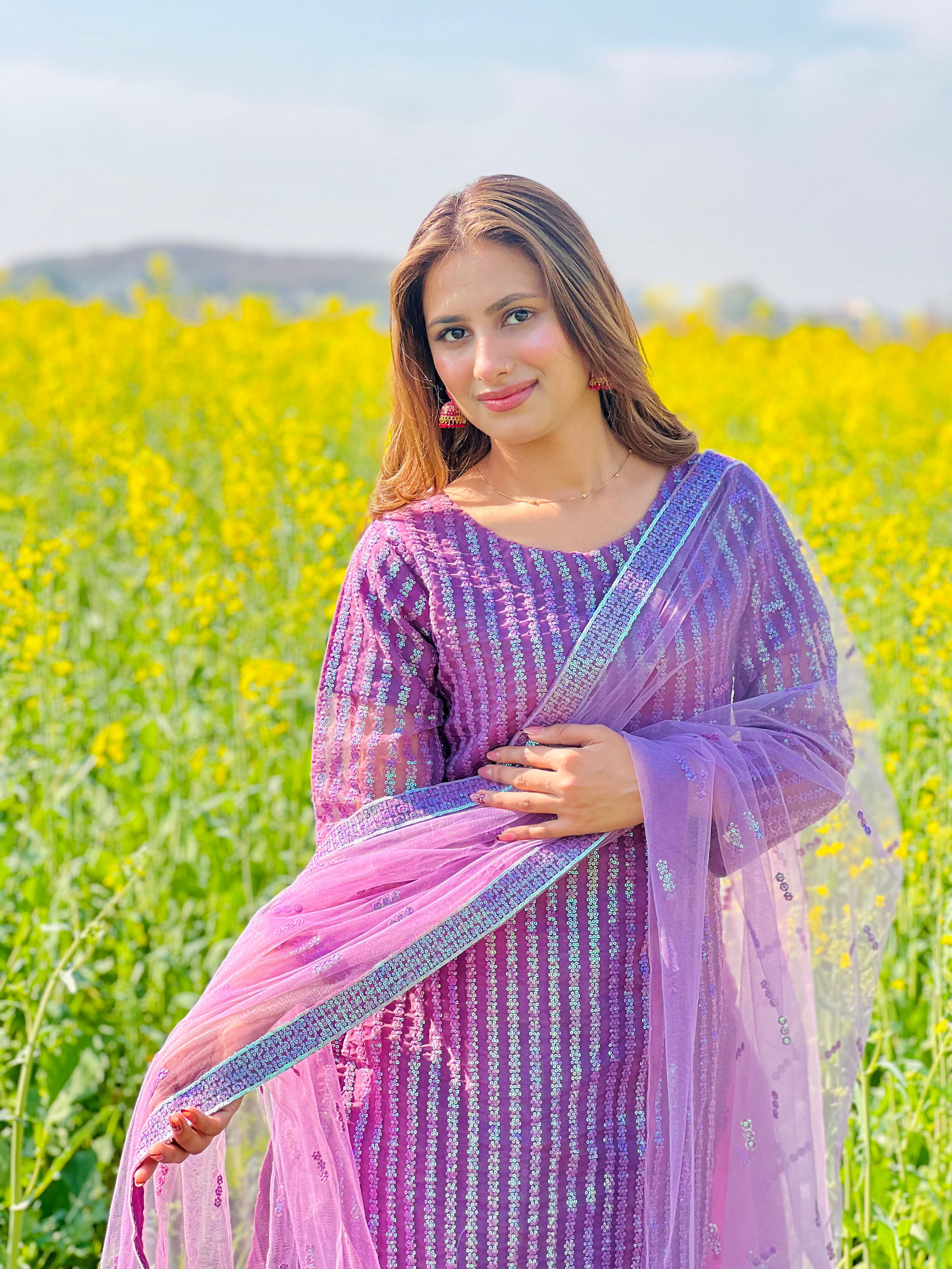 Embroidered 3-Piece  Suit SLA-01-0093 (Ready to Wear)