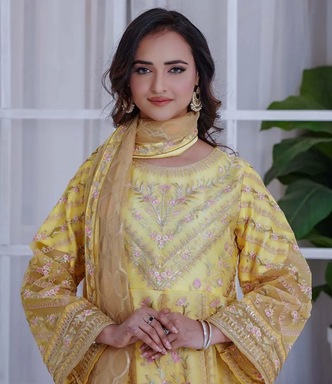 Embroidered 3-Piece SL909-13 (Ready to Wear)