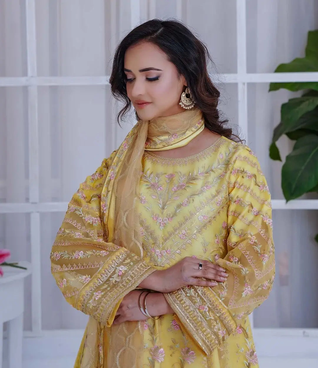 Embroidered 3-Piece SL909-13 (Ready to Wear)